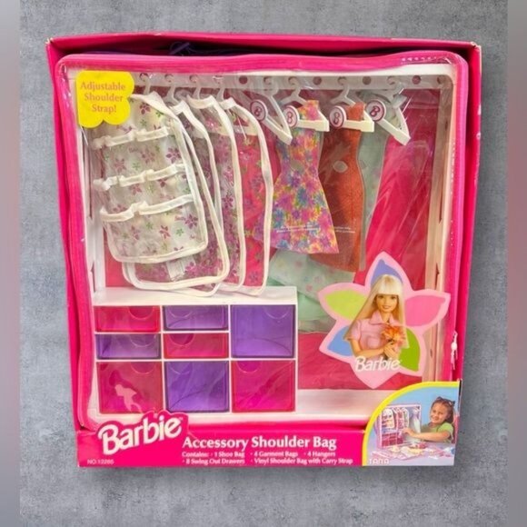 1999 Barbie Accessory Shoulder Bag & TARA Barbie Accessory Case with Ken Fashion - Picture 2 of 9